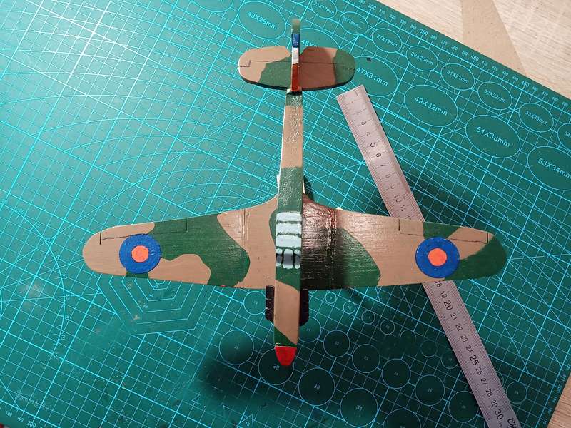 Handmade 1/48 scale, Hawker Hurricane mk1, SAAF, wooden model.