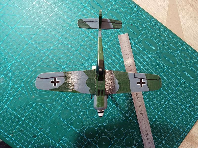 Handmade 1/48 scale, Focke-Wulf Fw-190 a, wooden model.