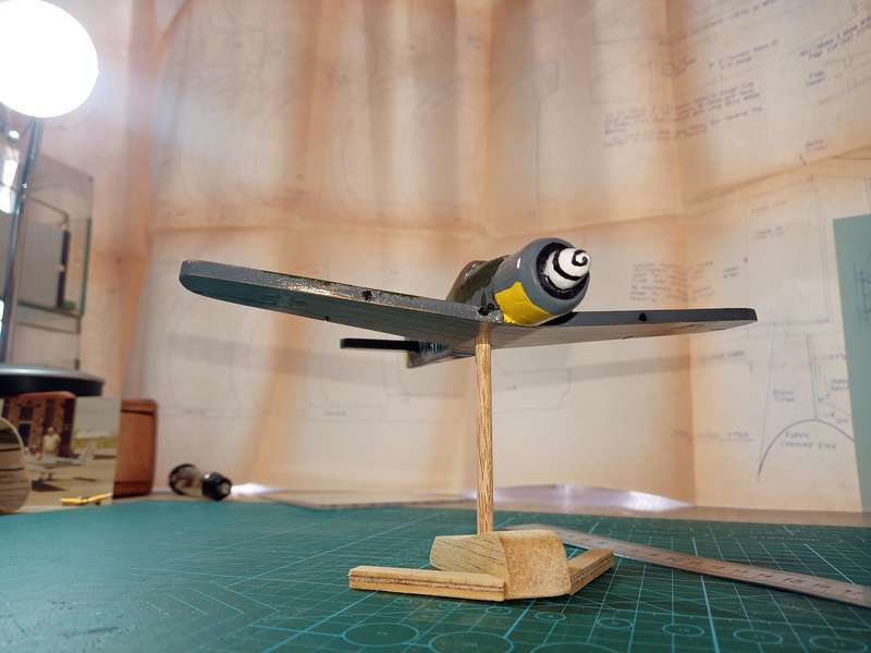 Handmade 1/48 scale, Focke-Wulf Fw-190 a, wooden model.
