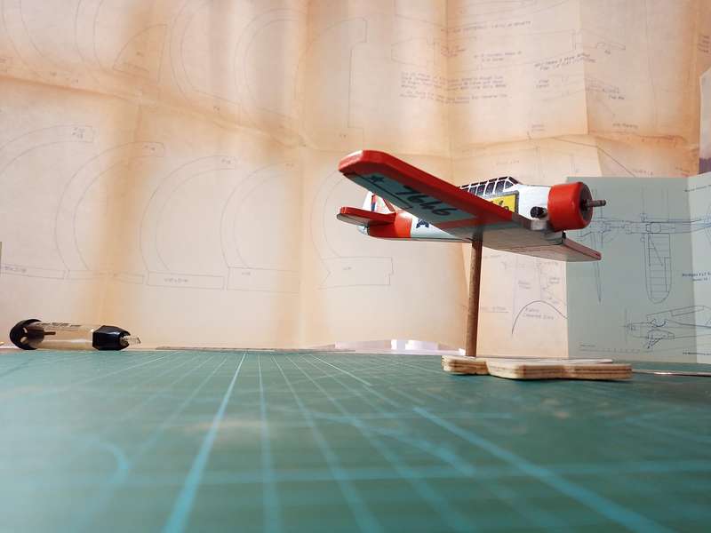 Handmade 1/48 scale, North American T-6 Harvard, wooden model. SAAF