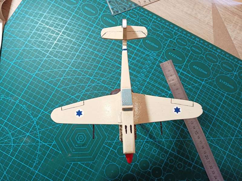 Handmade 1/48 scale, Avia S-199 Mezek, wooden Model