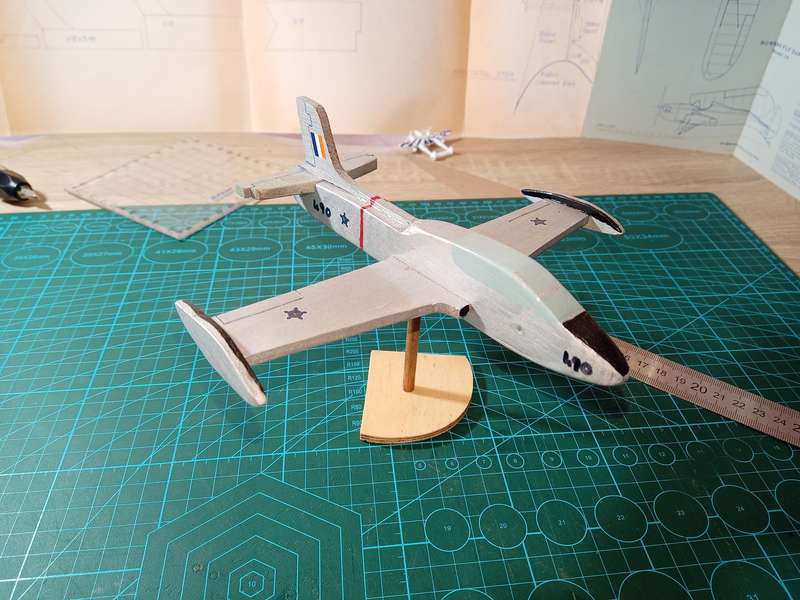 Handmade 1/48 scale, Atlas Impala MK1, wooden model.