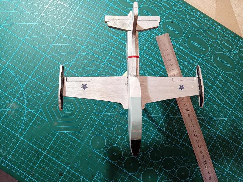 Handmade 1/48 scale, Atlas Impala MK1, wooden model.