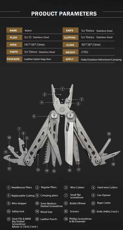 Multifunctional Stainless Steel Multi Tool