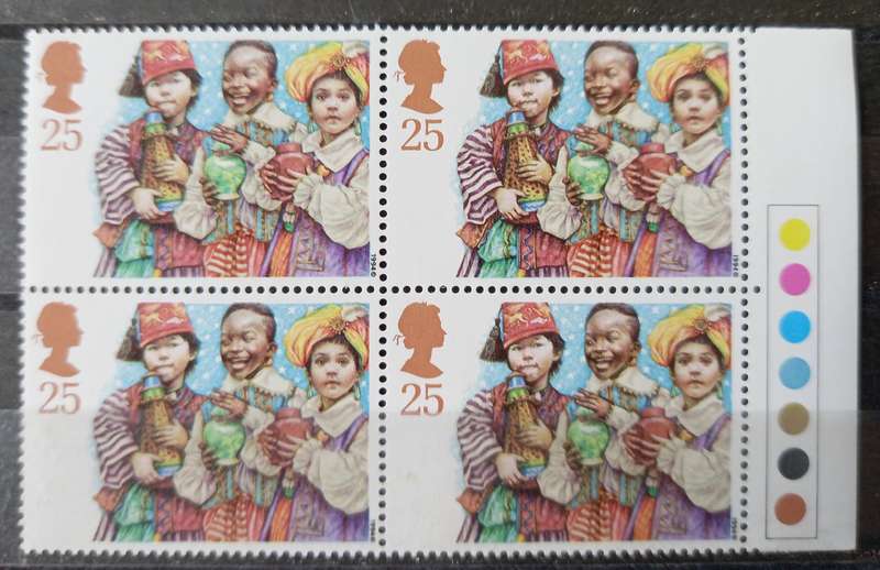Britain 1994 Christmas FDC + 5 MNH blocks of 4