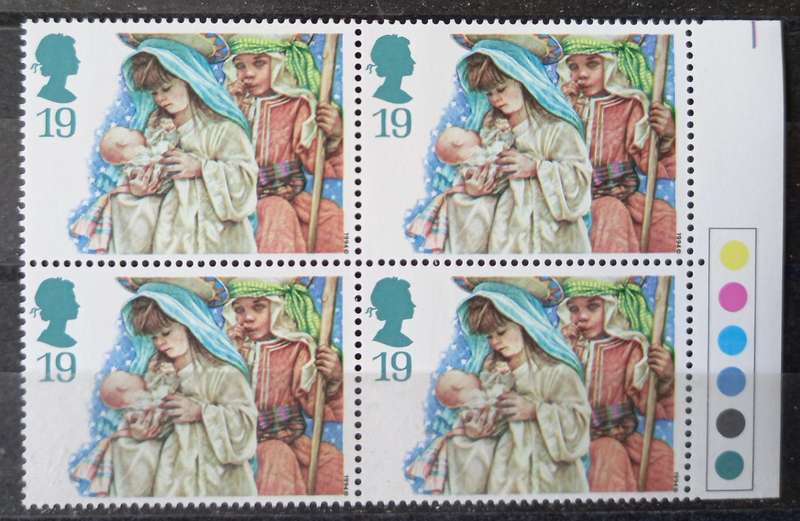 Britain 1994 Christmas FDC + 5 MNH blocks of 4