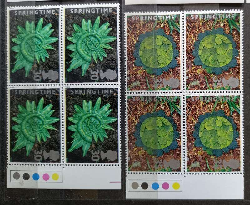 Britain 1995 Springtime FDC + 5 MNH blocks of 4