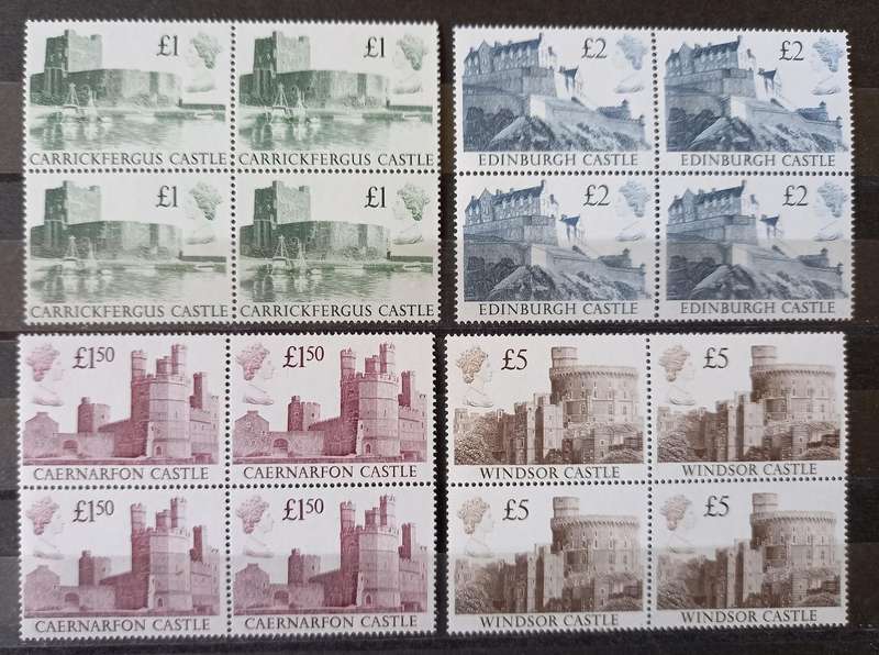 Britain 1988 full set of 4 blocks of 4 MNH - great set - £1 to £5