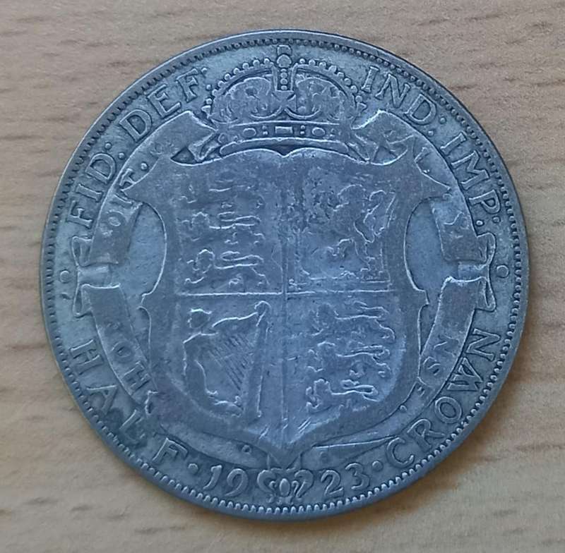 Great Britain silver half crown 1923