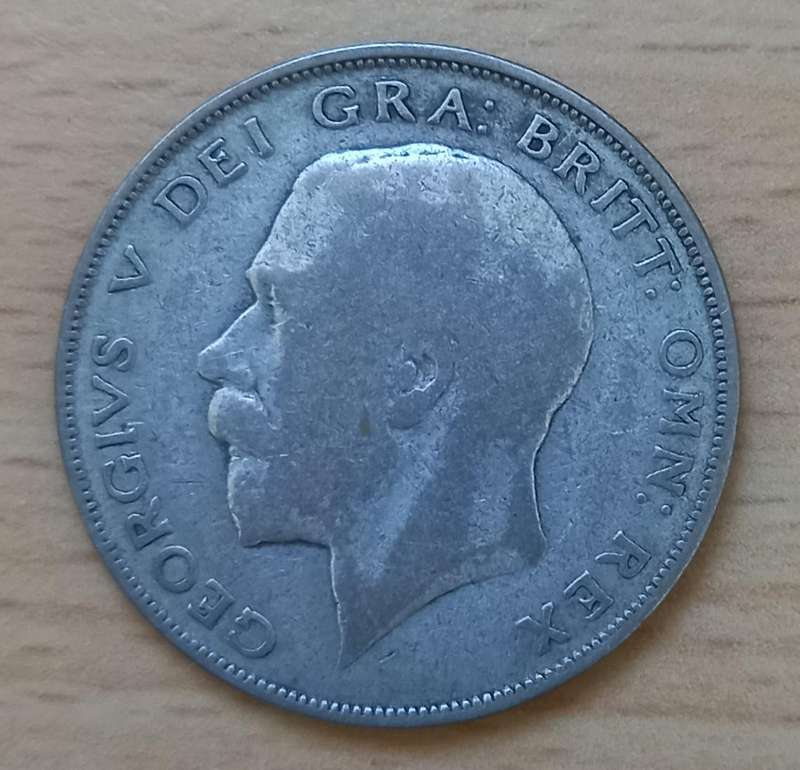 Great Britain silver half crown 1923