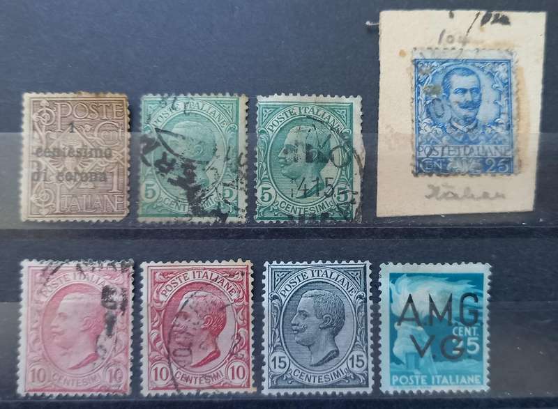 Italy lot of 8 early stamps