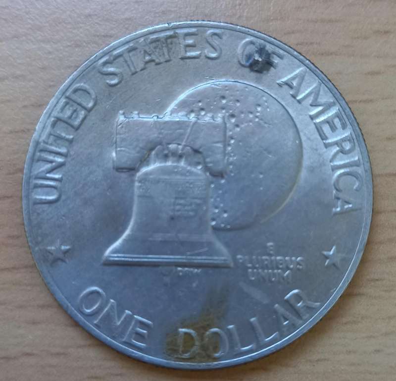 USA Eisenhower dollar 1976 (x2) Type 2