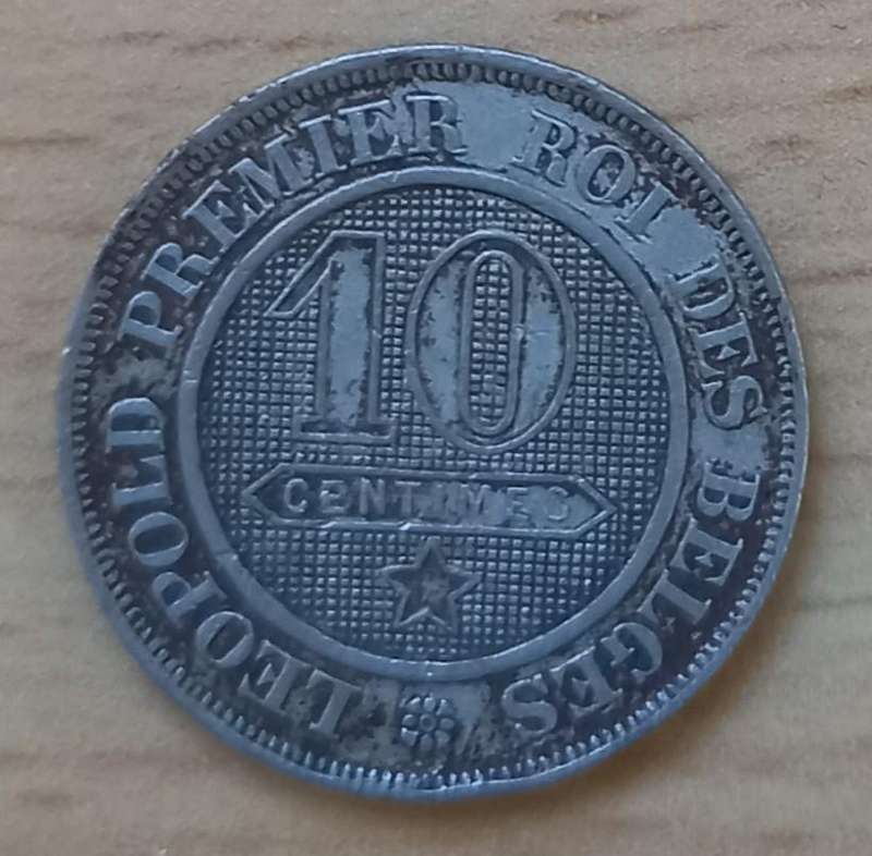 Belgium 10 Centimes 1864