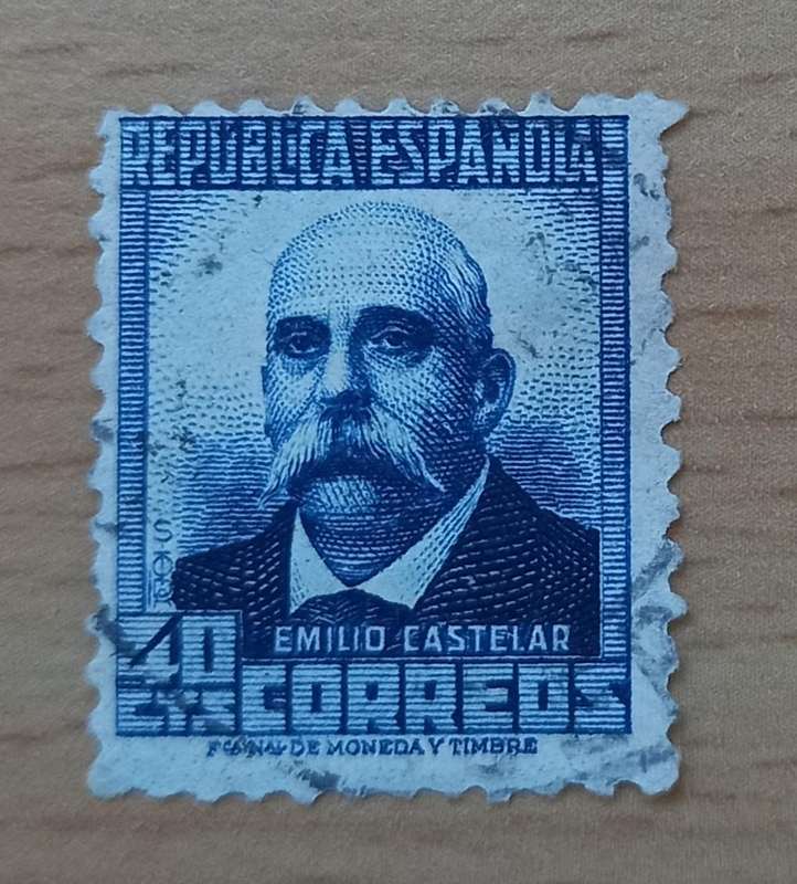 Spain 40c 1931 used, with central number