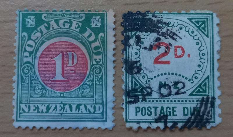 New Zealand 2d 1899 postage due used + 1D used