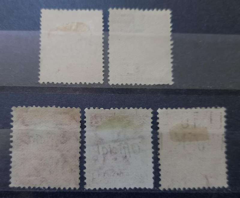 New Zealand lot of 5 used officials 1927-1934