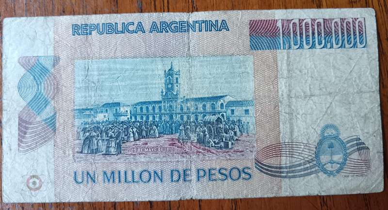 Argentina 1 million pesos 1981-1983
