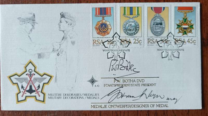 RSA 1984 lot of 3 military FDCs signed