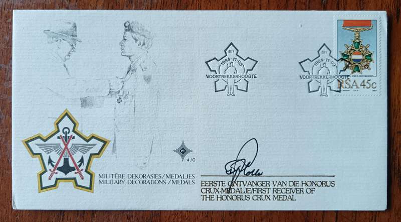 RSA 1984 lot of 3 military FDCs signed