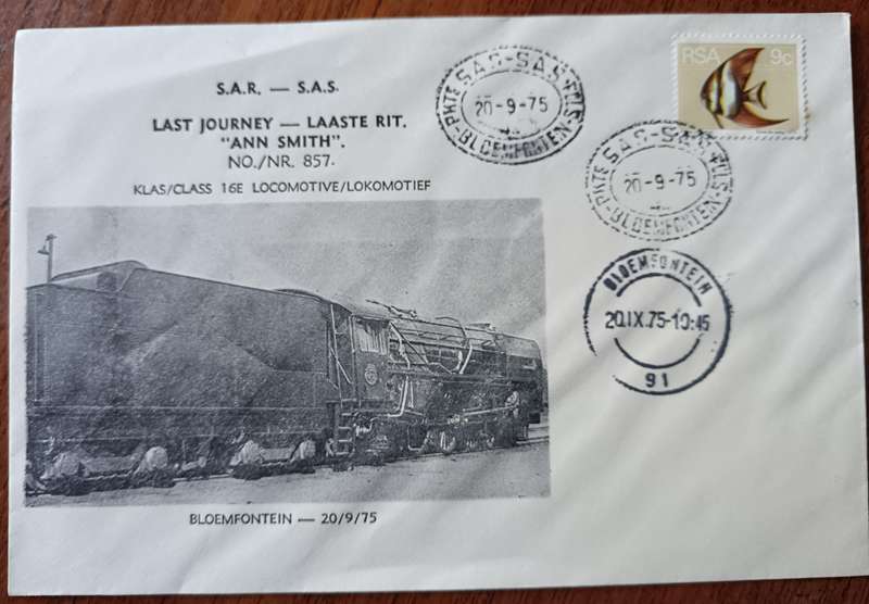 RSA 1975 Last journey of Locomotive Ann Smith cover