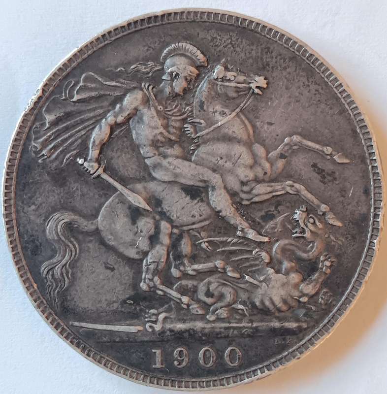 Great Britain sterling silver crown 1900 - LXIV