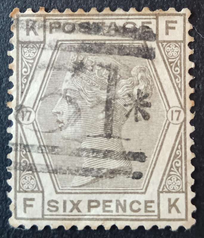 Great Britain 6d 1873 used