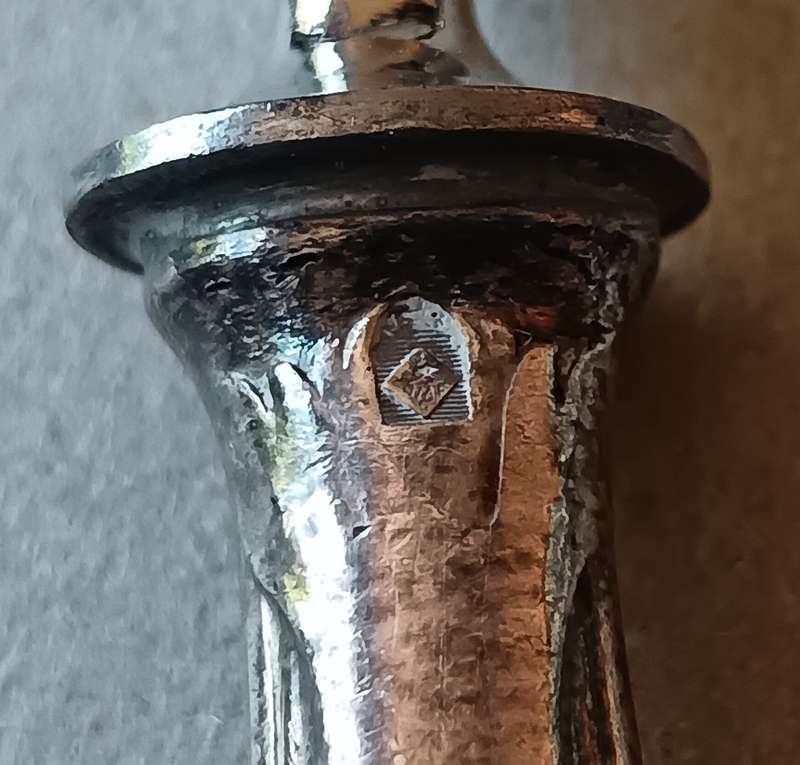 Set of 6 WMF art nouveau silver-plated fruit forks