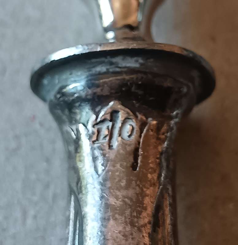 Set of 6 WMF art nouveau silver-plated fruit forks