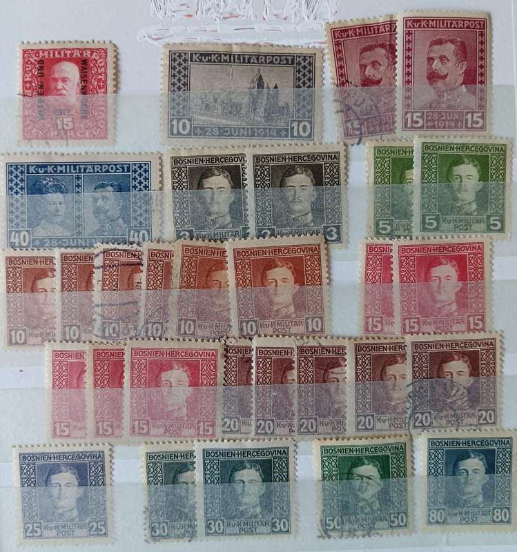 Bosnia Herzegovina collection of 225 MH and used stamps 1879 to 1917