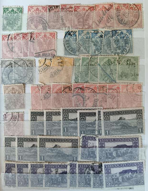 Bosnia Herzegovina collection of 225 MH and used stamps 1879 to 1917