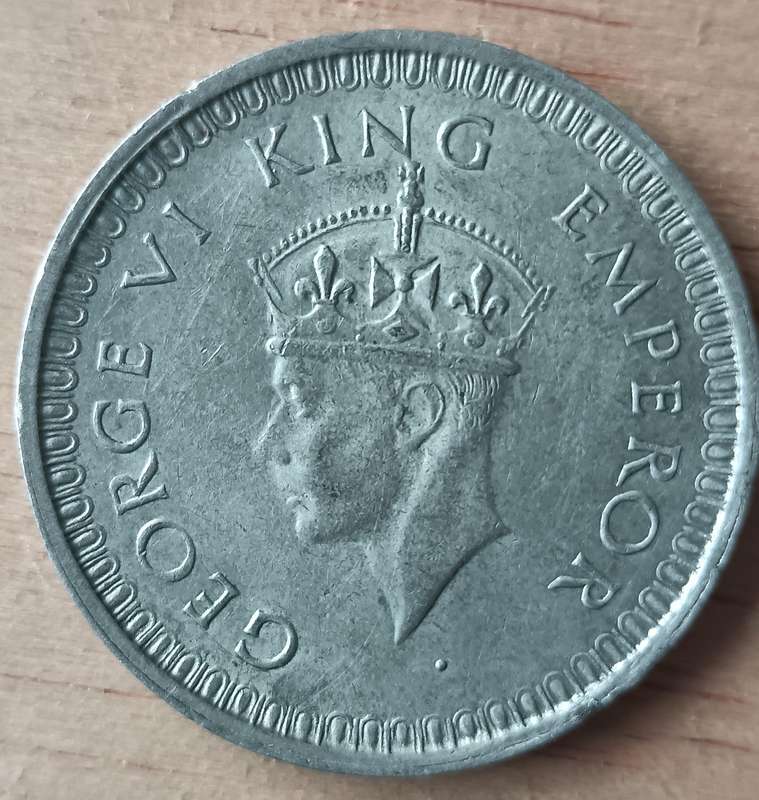 India silver Rupee 1942 aUNC