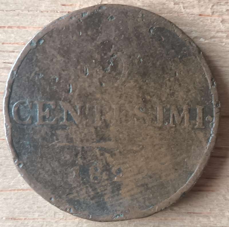 Italian States Lombardy-Venetia 3 centesimo 1822M well used