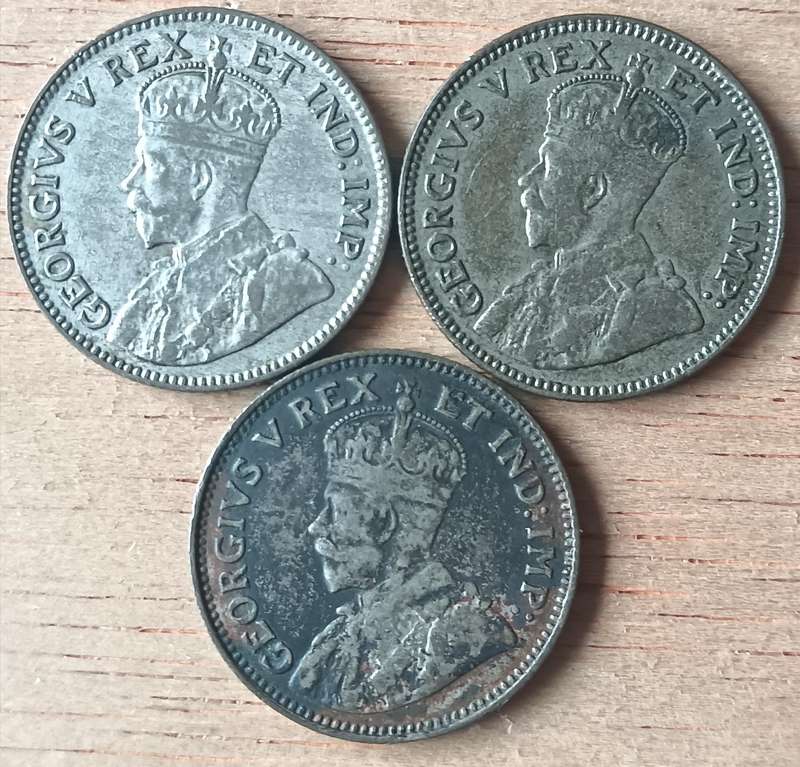 East Africa 50 cent 1921, 1922 and 1924