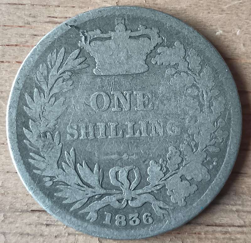 Great Britain silver shilling 1836