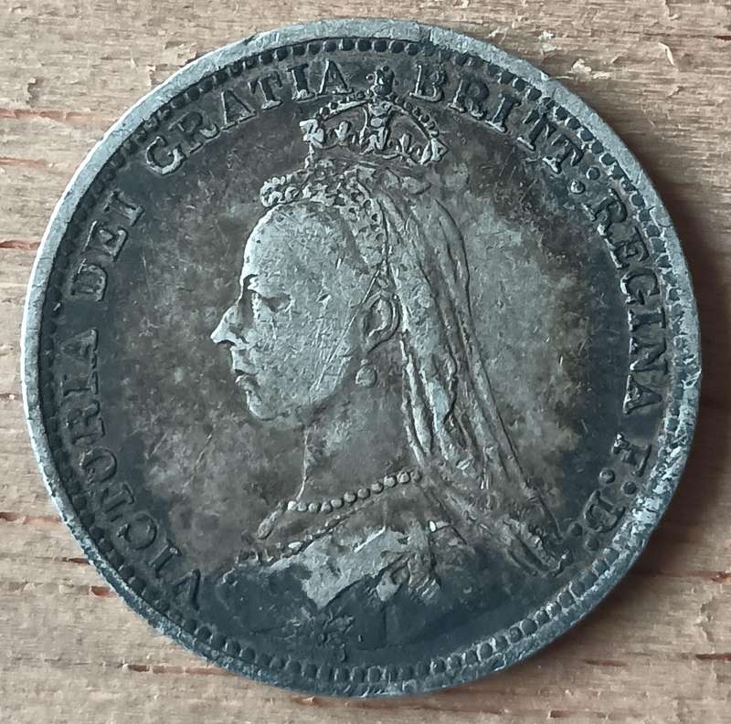 Great Britain silver 3 Pence 1889