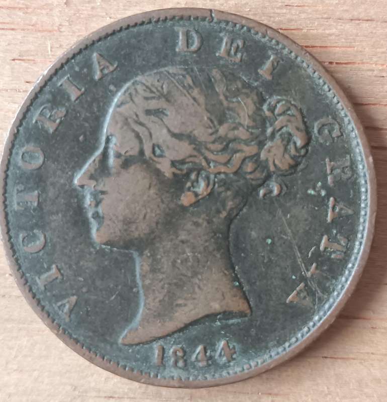 Great Britain Half Penny 1844