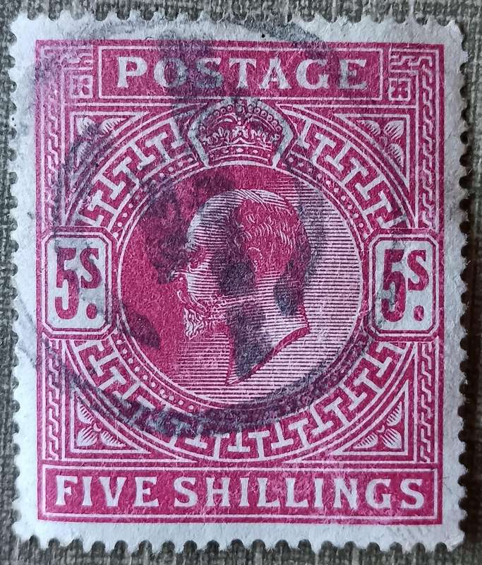 Great Britain used 5 Shillings 1902