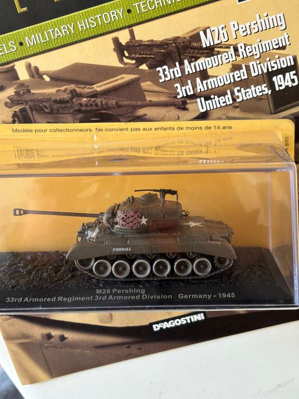 M26 Pershing 33rd Armored Division Germany 1945  - (United States) (Atlas Edition DeAgostini 1:72)
