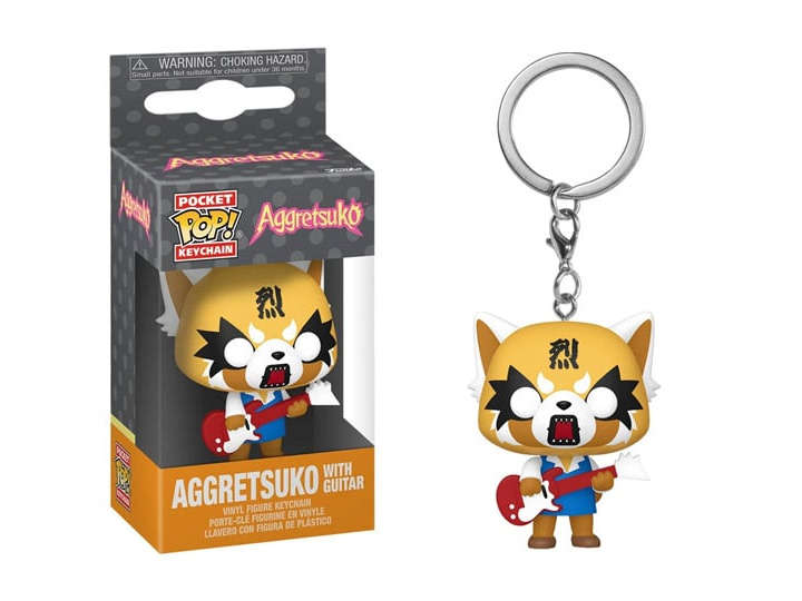 Funko POP! KEYCHAIN AGGRETSUKO W GUITAR FIG