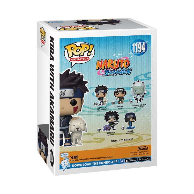 Funko POP! ANIMATION NARUTO KIBA W/ AKAMARU VINYL FIG