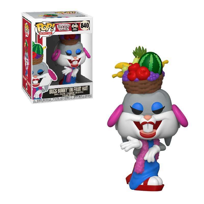 Funko! POP ANIMATION BUGS BUNNY 80TH BUGS IN FRUIT HAT VIN FIG