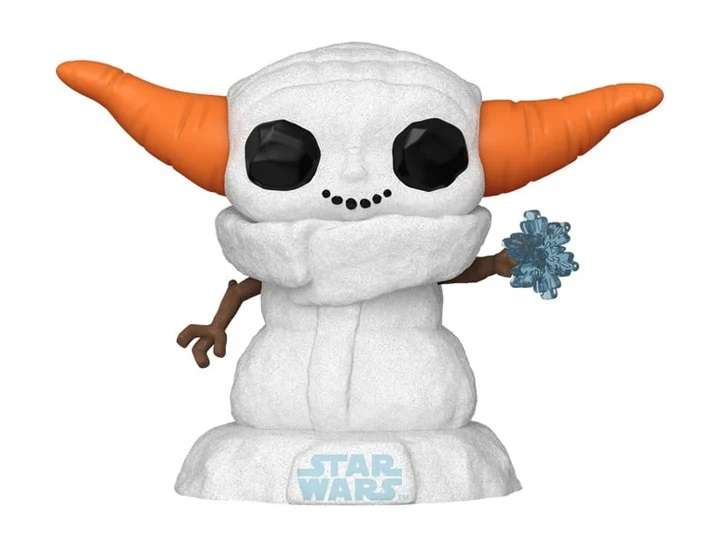 Funko POP! STAR WARS MANDO HLDY GROGU SNOWMAN VIN FIG
