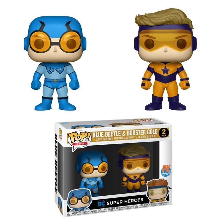 Funko POP! HEROES BOOSTER GOLD & BLUE BEETLE PX VIN FIG 2PK