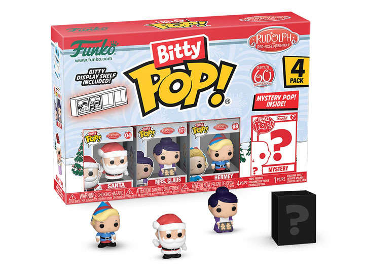 Funko BITTY POP! RUDOLPH SANTA 4PK