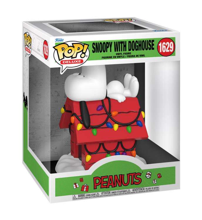 Funko! POP DELUXE CHARLIE BROWN CHRISTMAS SNOOPY & DOGHOUSE VIN FIG