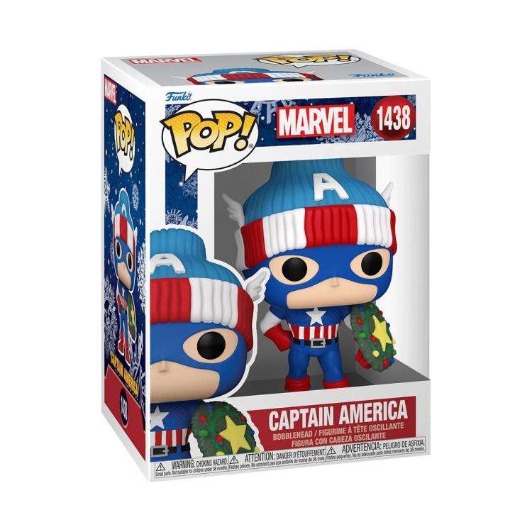 Funko POP! MARVEL HLDY S4 CAPTAIN AMERICA VIN FIG
