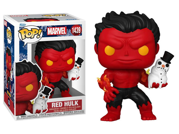 Funko POP! MARVEL HLDY S4 RED HULK VIN FIG
