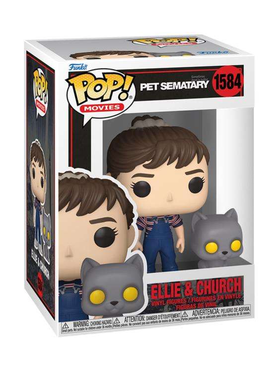Funko POP! & BUDDY PET SEMATARY ELLIE & CHURCH VIN FIG