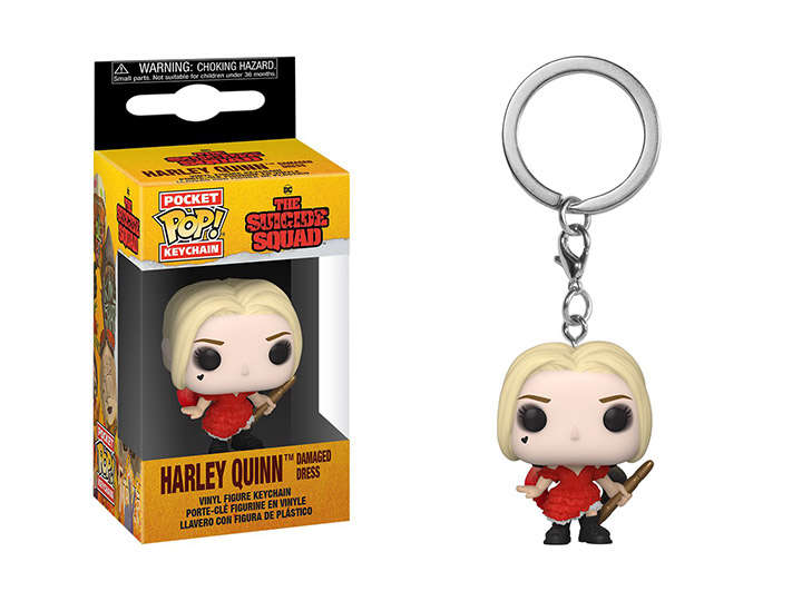 Funko POCKET POP! SUICIDE SQUAD 2021 HARLEY DAMAGED DRESS KEYCHAIN