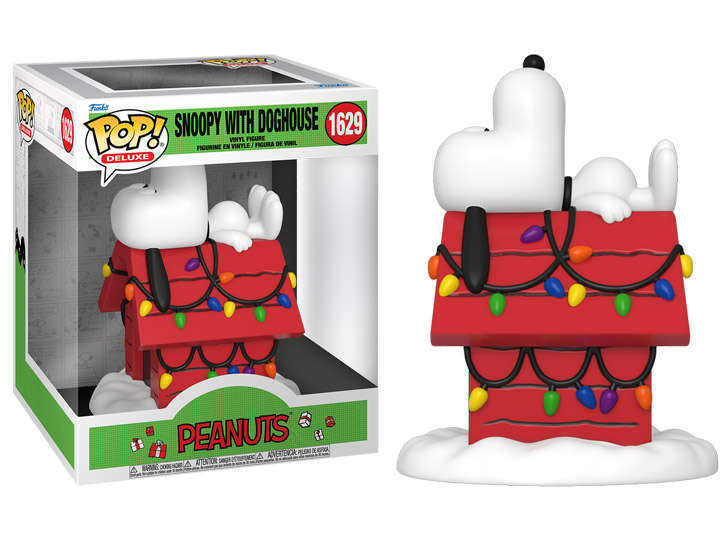 Funko! POP DELUXE CHARLIE BROWN CHRISTMAS SNOOPY & DOGHOUSE VIN FIG